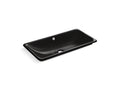 KOHLER K-20212-P5-7 Iron Plains 30" Rectangular Drop-In/Undermount/Vessel Bathroom Sink With Iron Black Painted Underside In Black Black