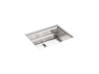 KOHLER K-23650-NA Prolific 23" Undermount Single-Bowl Workstation Kitchen Sink - Stainless Steel