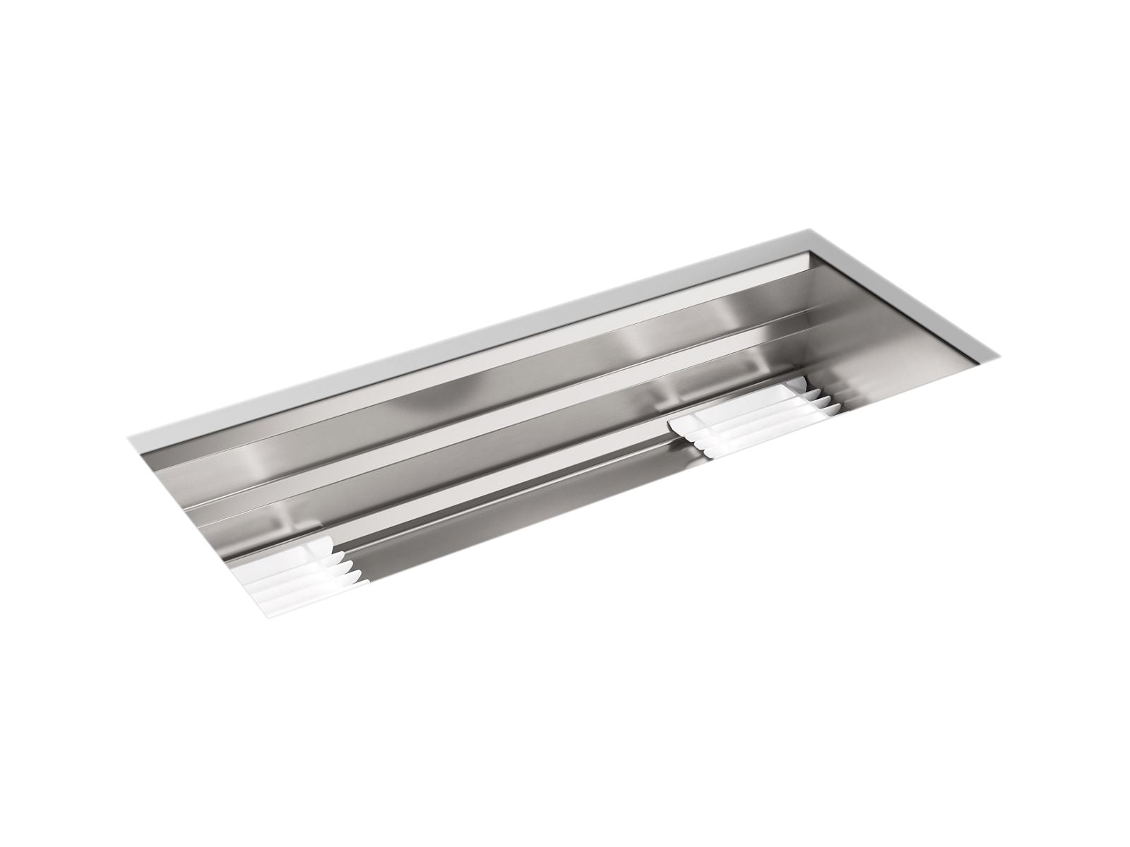 KOHLER K-23652-NA Prolific 44" Undermount Single-Bowl Workstation Kitchen Sink - Stainless Steel