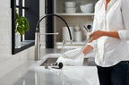 KOHLER K-22033-VS Simplice Semi-Professional Kitchen Sink Faucet With Three-Function Sprayhead - Vibrant Stainless