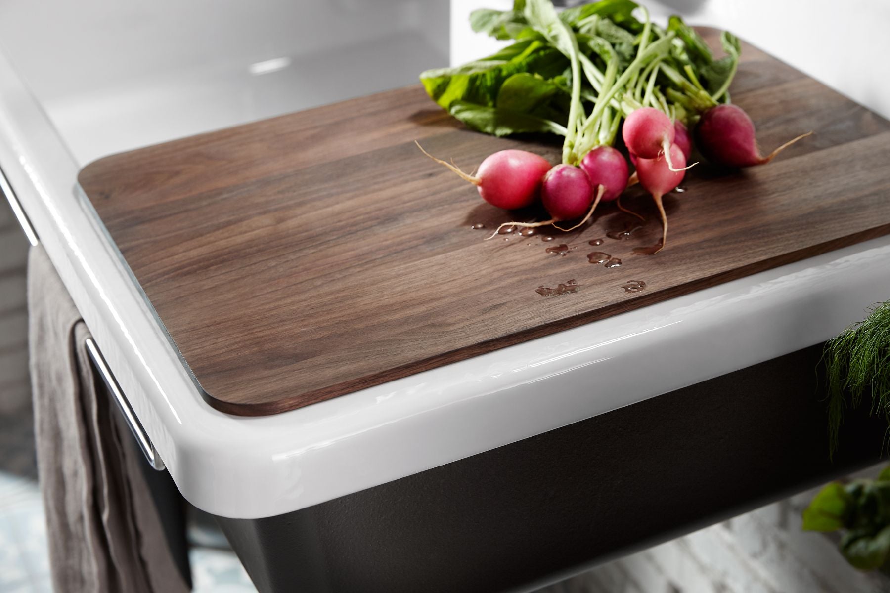 KOHLER K-21113-NA Farmstead Walnut Cutting Board