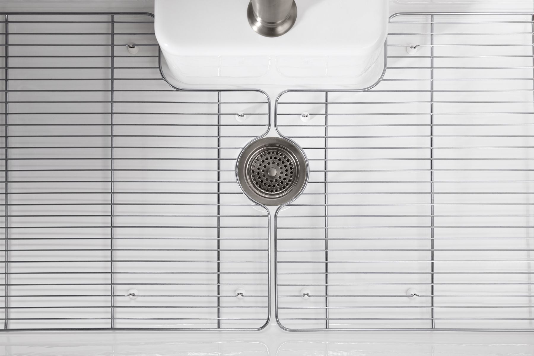 KOHLER K-21110-ST Farmstead Left-Hand Sink Rack - Stainless Steel