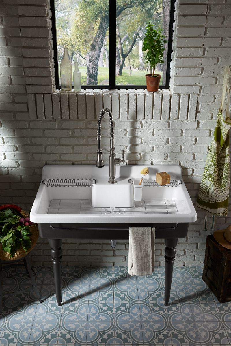 KOHLER K-21105-H15 Farmstead Transitional Legs - 150Th Spring Green