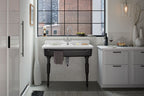 KOHLER K-21103-2HP5-0 Farmstead 45" Top-/Wall-Mount Single-Bowl Workstation Farmhouse Kitchen Sink - White