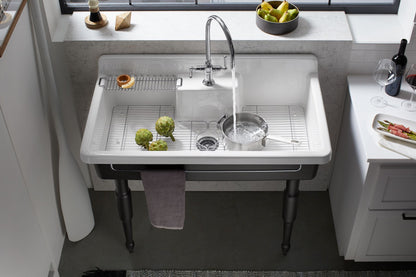 KOHLER K-21111-ST Farmstead Right-hand sink rack - Stainless Steel