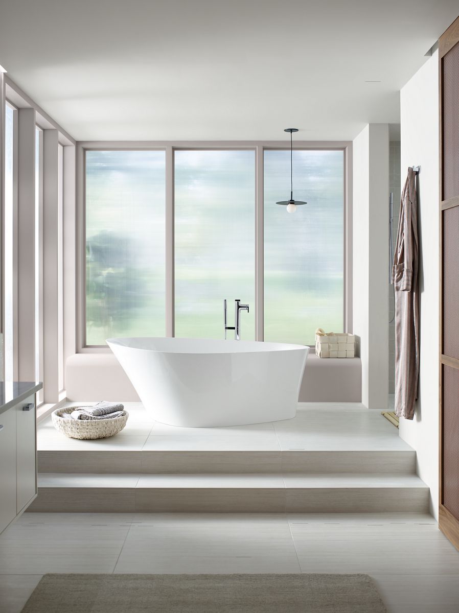 KOHLER K-8331-0 Veil 65-3/8" X 36-15/16” Freestanding Bath - White
