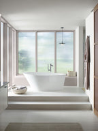 KOHLER K-8331-0 Veil 65-3/8" X 36-15/16” Freestanding Bath - White