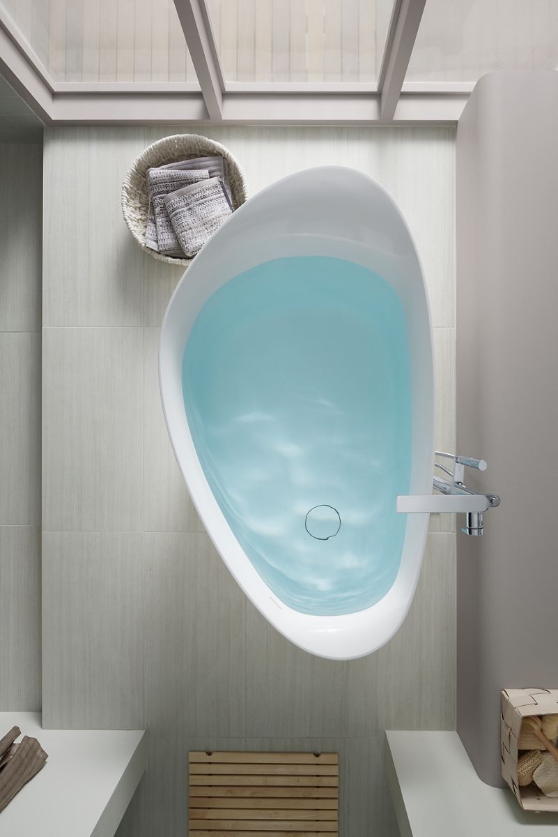 KOHLER K-8331-0 Veil 65-3/8" X 36-15/16” Freestanding Bath - White