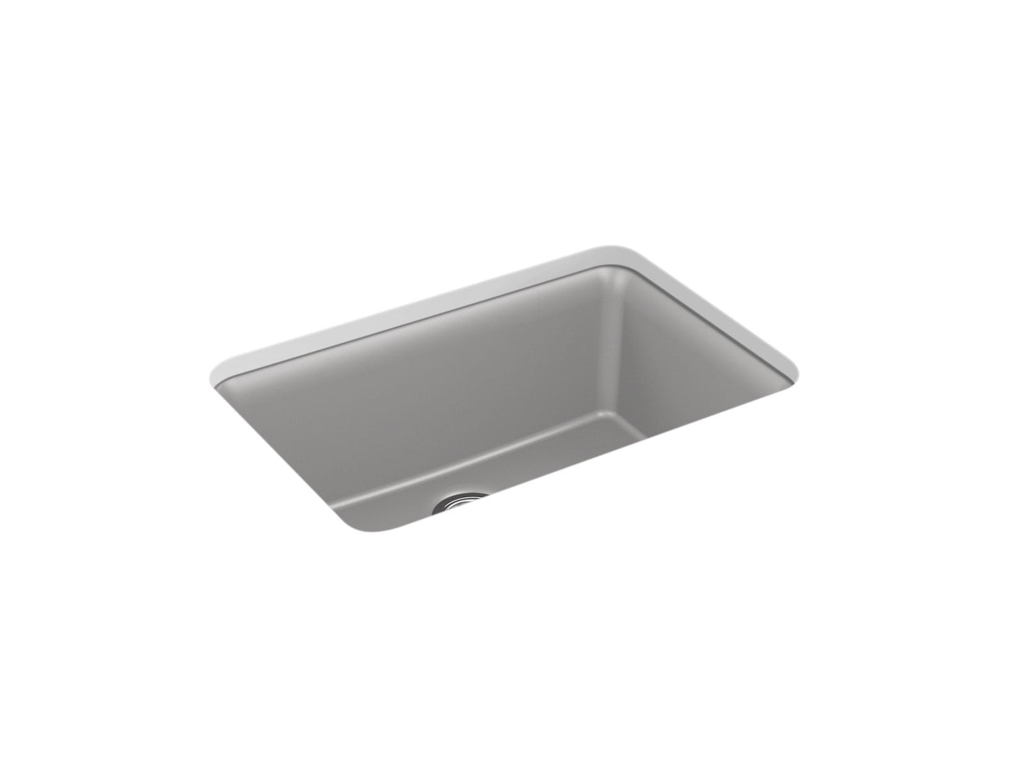 KOHLER K-28000-CM4 Cairn 27-1/2" Undermount Single-Bowl Kitchen Sink In Matte Grey