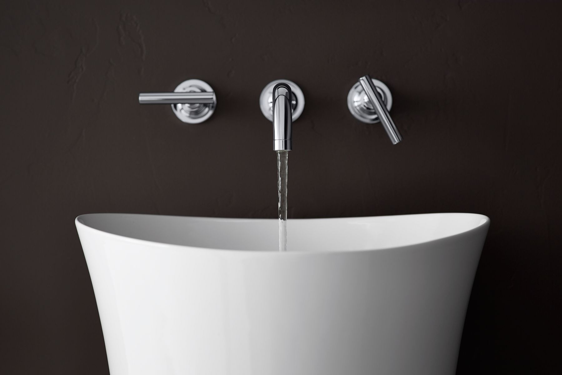 KOHLER K-20701-96 Veil 16" Round Pedestal Bathroom Sink - Biscuit