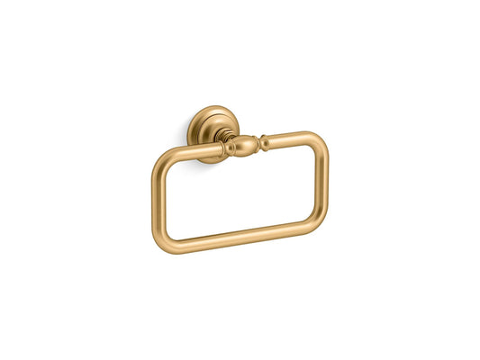 KOHLER K-72571-2MB Artifacts Towel Ring In Vibrant Brushed Moderne Brass