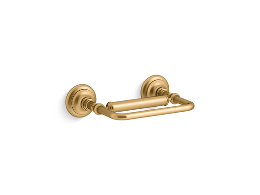 KOHLER K-72573-2MB Artifacts Pivoting Toilet Paper Holder In Vibrant Brushed Moderne Brass