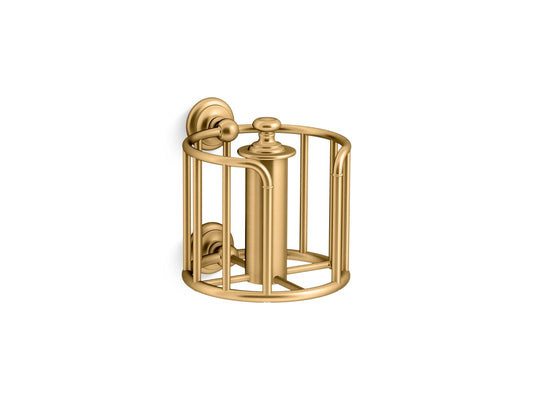 KOHLER K-72576-2MB Artifacts Toilet Paper Carriage In Vibrant Brushed Moderne Brass