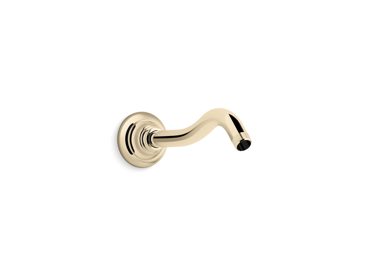 KOHLER K-72775-AF Artifacts Shower Arm And Flange - Vibrant French Gold