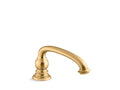 KOHLER K-72778-2MB Artifacts Deck-Mount Bath Spout With Arc Design In Vibrant Brushed Moderne Brass
