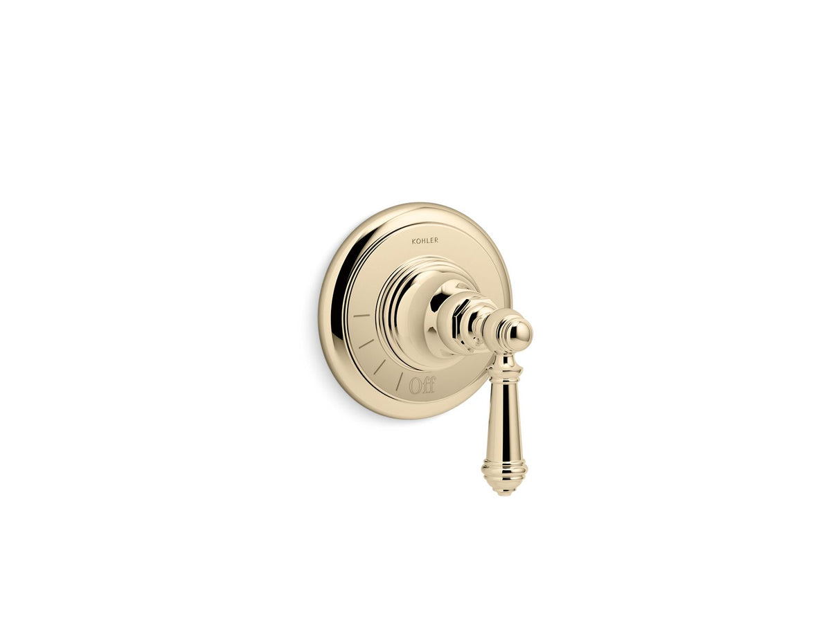 KOHLER K-T72771-4-AF Artifacts Mastershower Volume Control Valve Trim With Lever Handle - Vibrant French Gold
