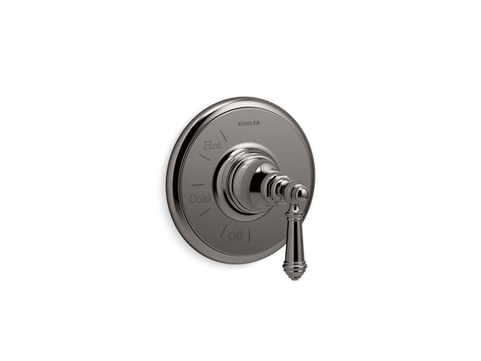 KOHLER K-TS72767-4-TT Artifacts Rite-Temp Valve Trim With Lever Handle In Vibrant Titanium