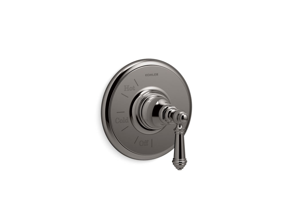 KOHLER K-TS72767-4-TT Artifacts Rite-Temp Valve Trim With Lever Handle - Vibrant Titanium