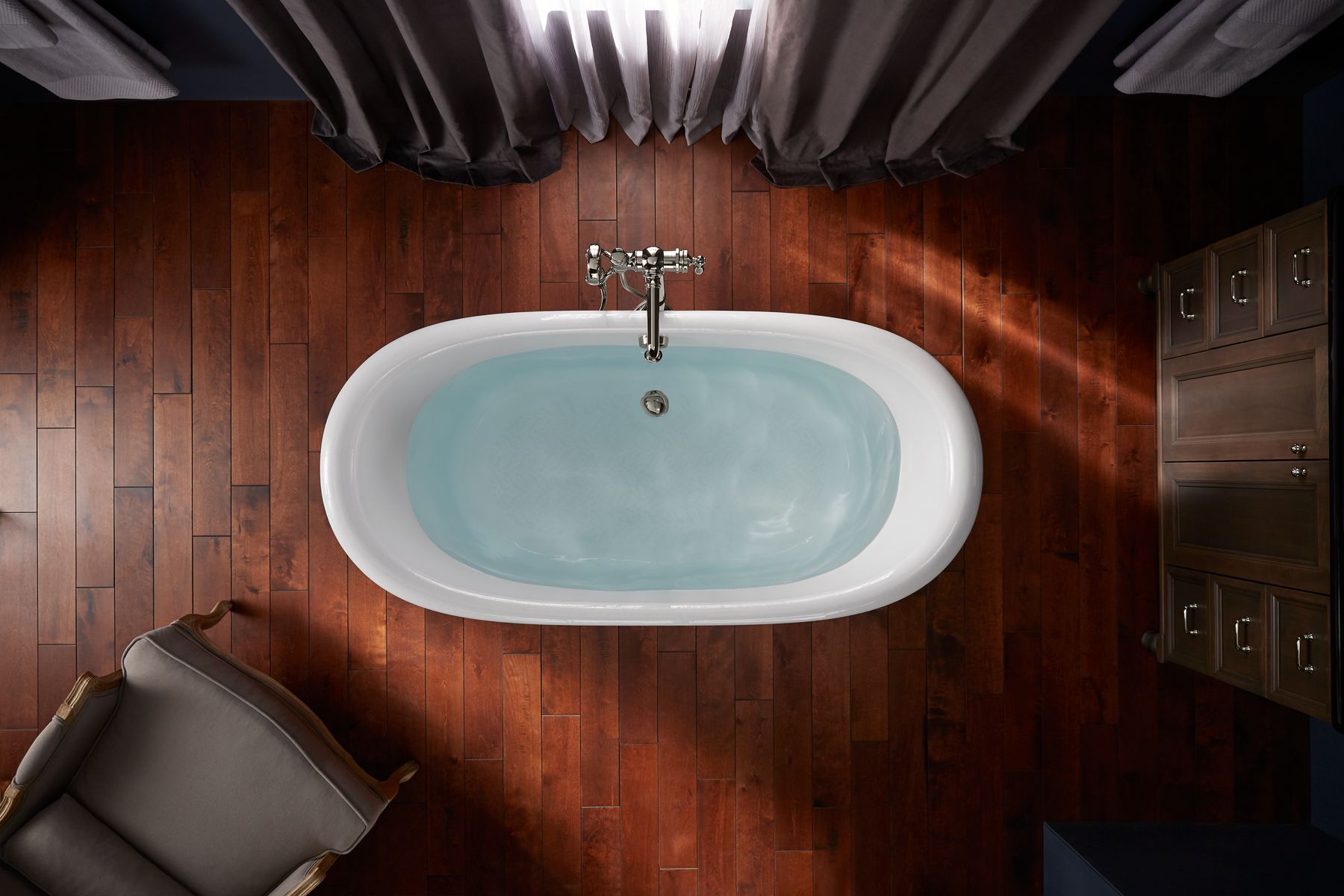 KOHLER K-21000-P5-0 Artifacts 66-1/8" X 32-1/2" Freestanding Bath - White