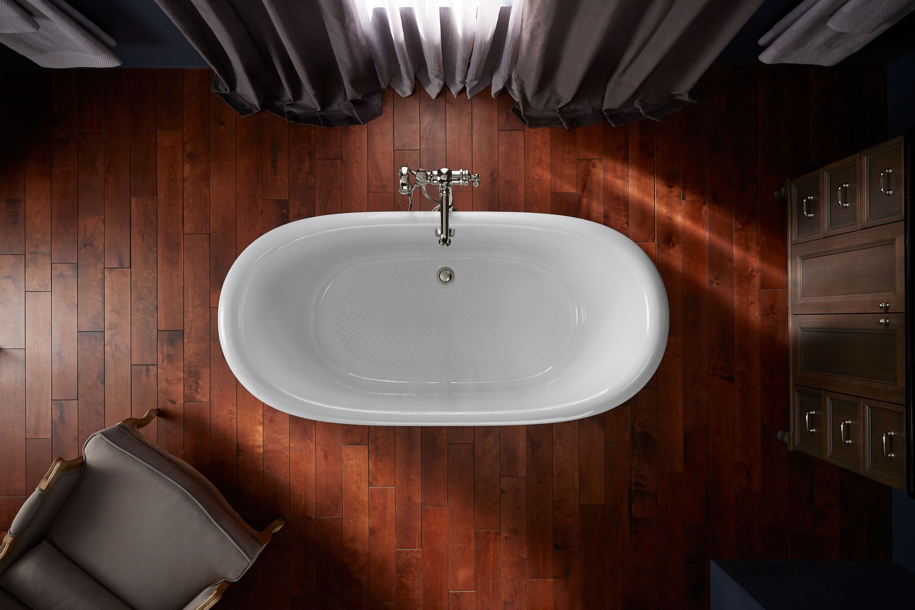 KOHLER K-21000-P5-0 Artifacts 66-1/8" X 32-1/2" Freestanding Bath - White
