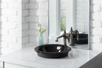 KOHLER K-20211-0 Iron Plains 12" Round Drop-In/Undermount/Vessel Bathroom Sink - White