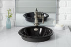 KOHLER K-20211-0 Iron Plains 12" Round Drop-In/Undermount/Vessel Bathroom Sink - White
