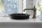 KOHLER K-20211-0 Iron Plains 12" Round Drop-In/Undermount/Vessel Bathroom Sink - White