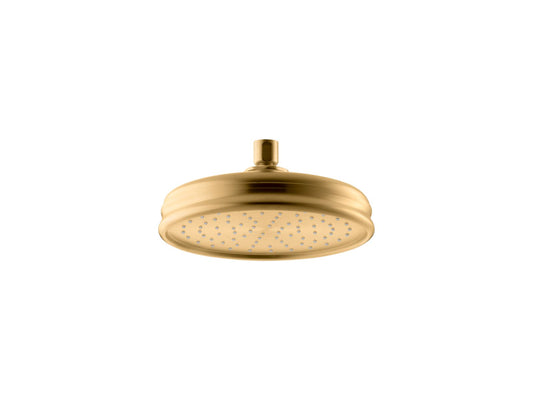 KOHLER K-13692-2MB 8" Single-Function Rainhead, 2.5 Gpm In Vibrant Brushed Moderne Brass