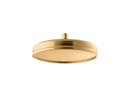 KOHLER K-13693-2MB Traditional 10" Single-Function Rainhead, 2.5 Gpm In Vibrant Brushed Moderne Brass