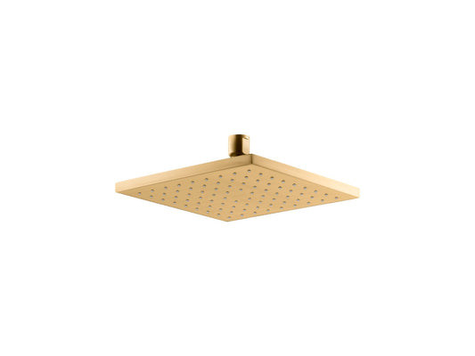 KOHLER K-13695-2MB Contemporary Square 8" Single-Function Rainhead, 2.5 Gpm In Vibrant Brushed Moderne Brass