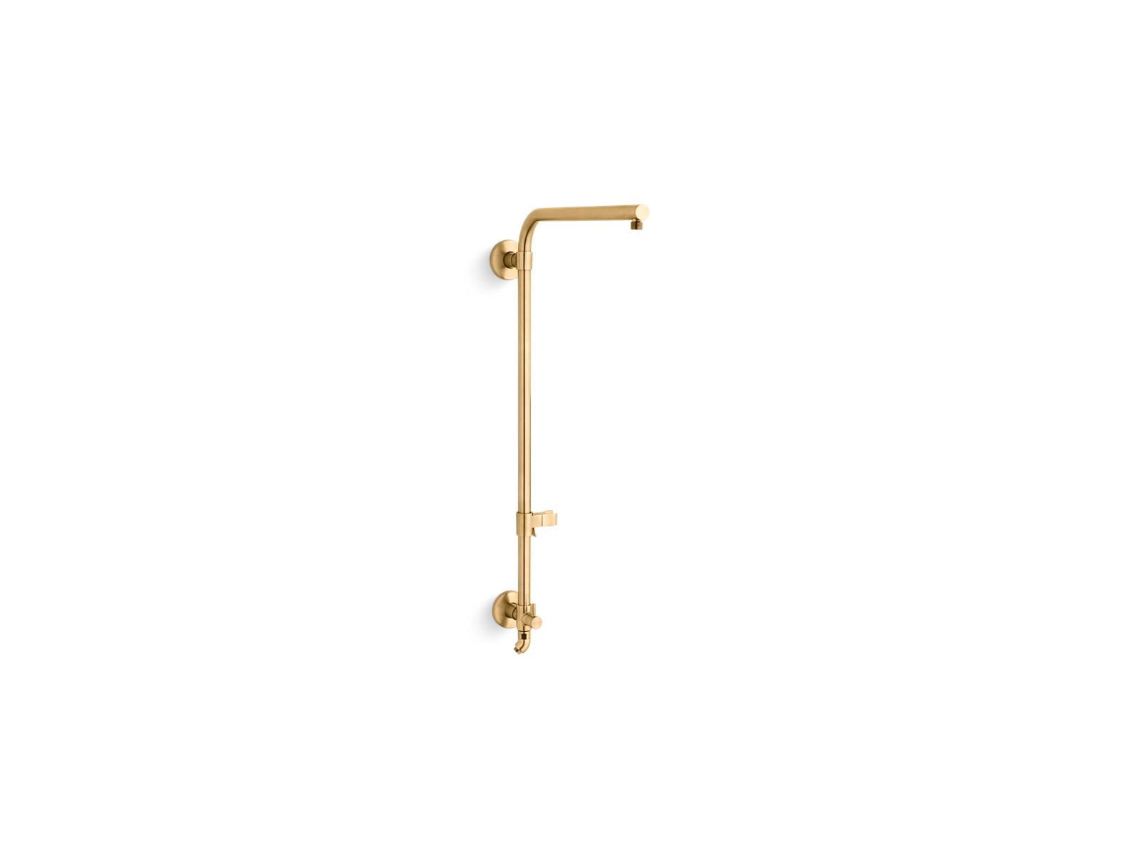 KOHLER K-45210-2MB Hydrorail-R Beam Shower Column For Rainhead And Handshower - Vibrant Brushed Moderne Brass