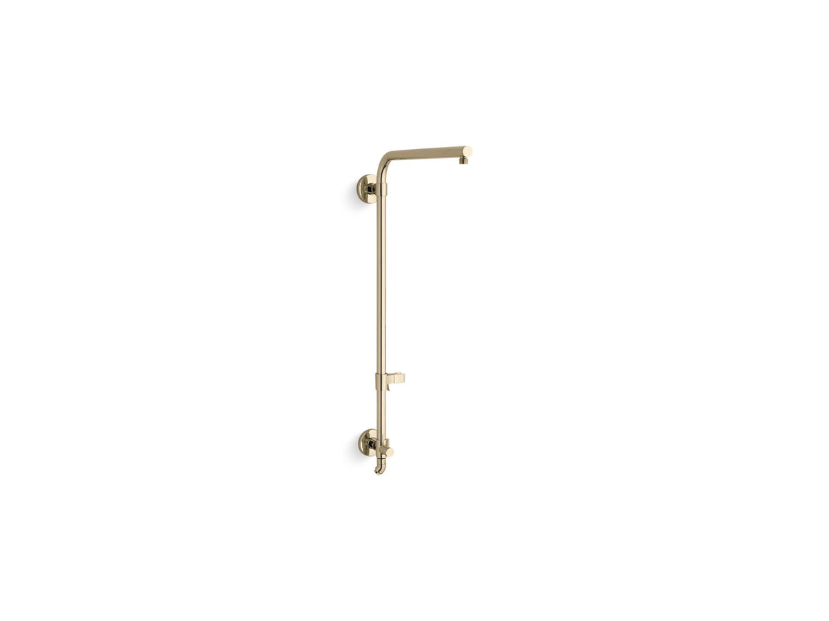 KOHLER K-45210-AF Hydrorail-R Beam Shower Column For Rainhead And Handshower - Vibrant French Gold