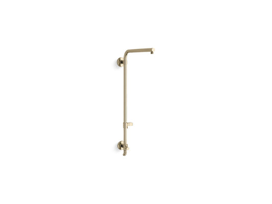 KOHLER K-45210-AF HydroRail-R Beam shower column for rainhead and handshower - Vibrant French Gold