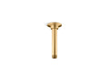 KOHLER K-7394-2MB 6" Ceiling-Mount Single-Function Rainhead Arm And Flange - Vibrant Brushed Moderne Brass
