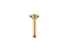 KOHLER K-7394-2MB 6" Ceiling-Mount Single-Function Rainhead Arm And Flange - Vibrant Brushed Moderne Brass