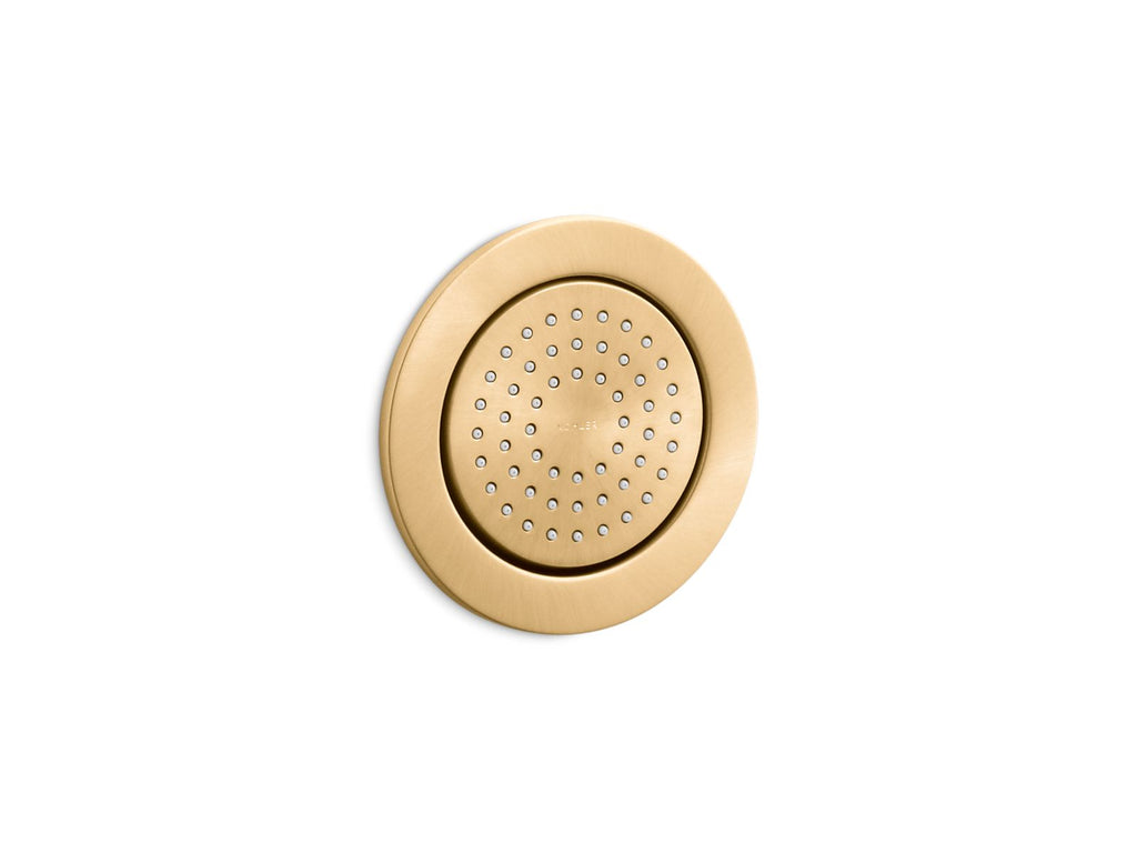 KOHLER K-8014-2MB Watertile Round 54-Nozzle Single-Function Body Spray, 2.0 Gpm - Vibrant Brushed Moderne Brass