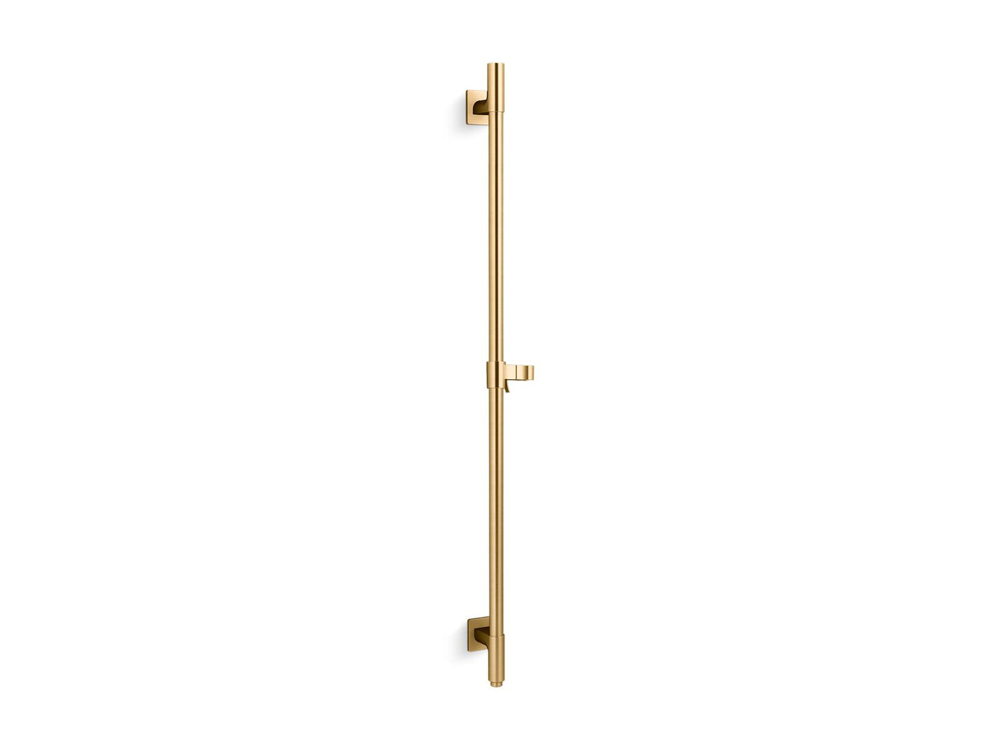 KOHLER K-98344-2MB Awaken 36" Deluxe Slidebar With Integrated Water Supply In Vibrant Brushed Moderne Brass