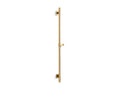 KOHLER K-98344-2MB Awaken 42" Deluxe Slidebar With Integrated Water Supply - Vibrant Brushed Moderne Brass