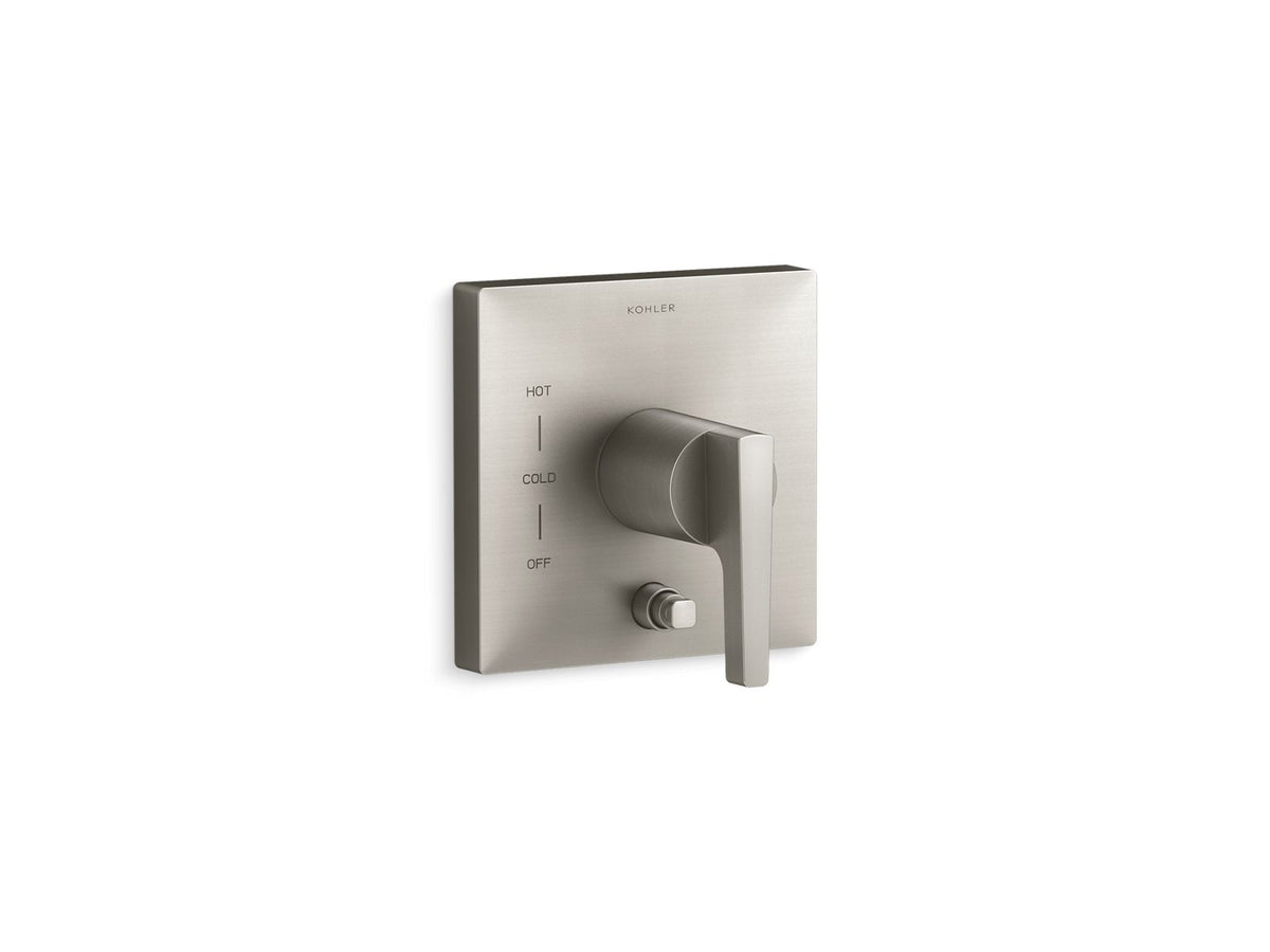 KOHLER K-T99762-4-BN Honesty Rite-Temp Valve Trim With Push-Button Diverter - Vibrant Brushed Nickel