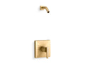 KOHLER K-TLS99764-4-2MB Honesty Rite-Temp Shower Trim Kit, Without Showerhead - Vibrant Brushed Moderne Brass