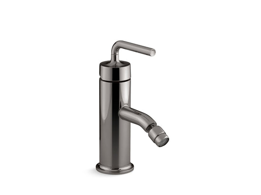 KOHLER K-14434-4A-TT Purist Horizontal swivel spray aerator bidet faucet with straight lever handle - Vibrant Titanium