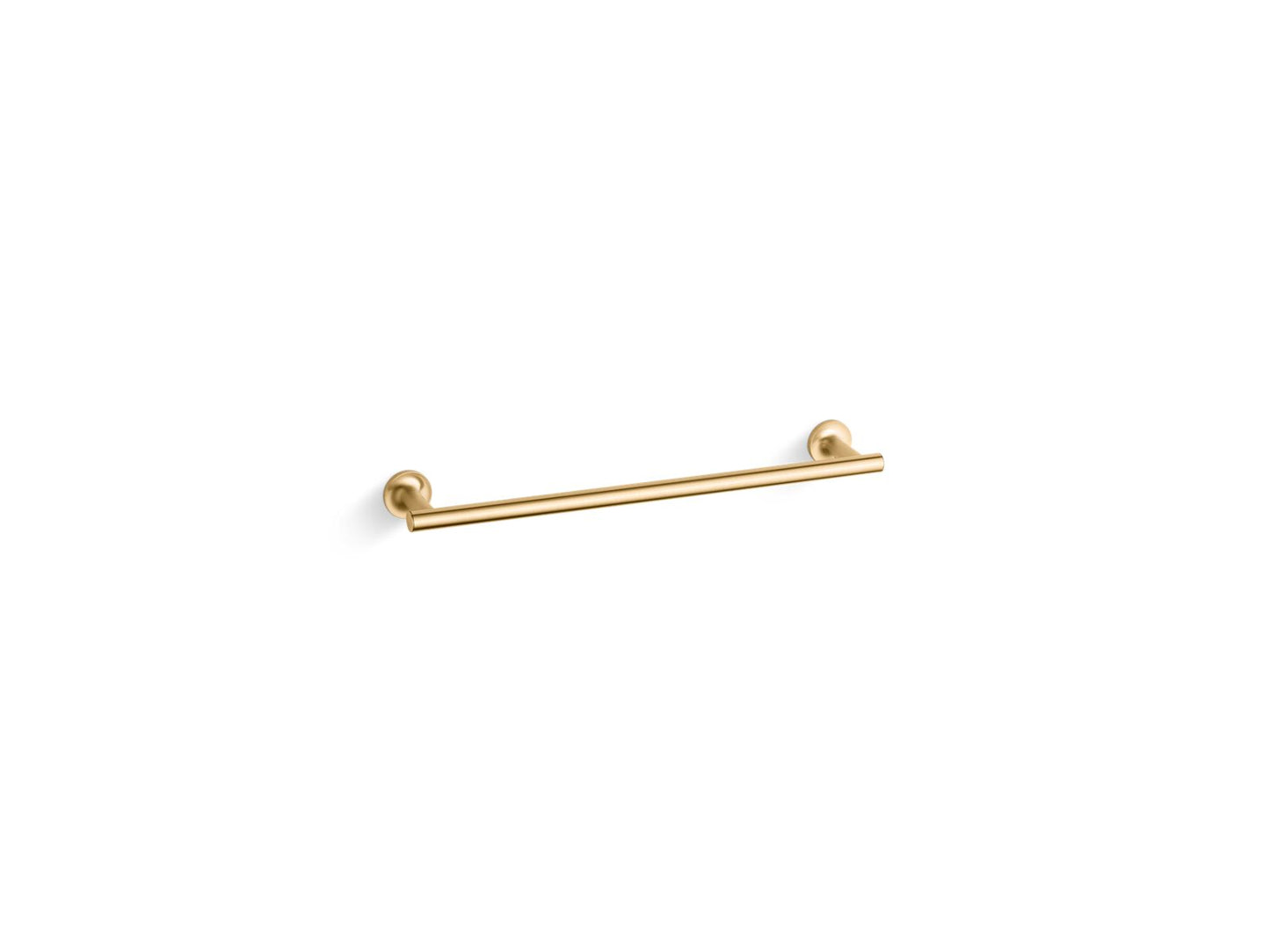 KOHLER K-14435-2MB Purist 18" Towel Bar In Vibrant Brushed Moderne Brass