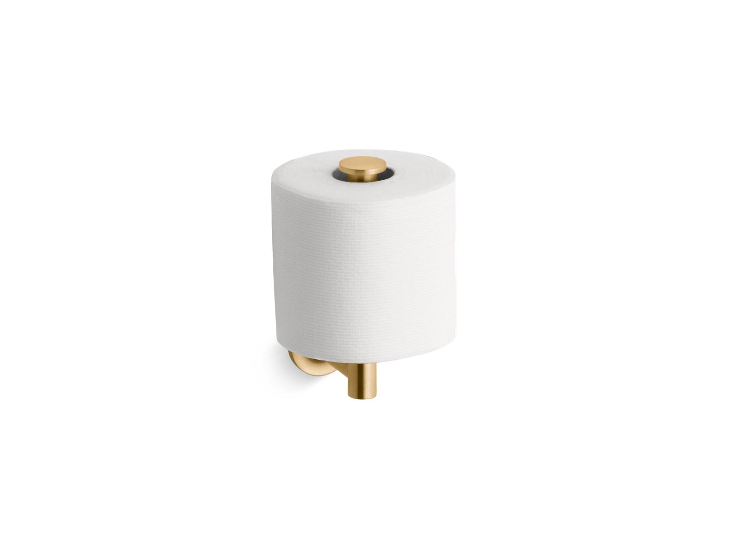 KOHLER K-14444-2MB Purist Vertical Toilet Paper Holder In Vibrant Brushed Moderne Brass