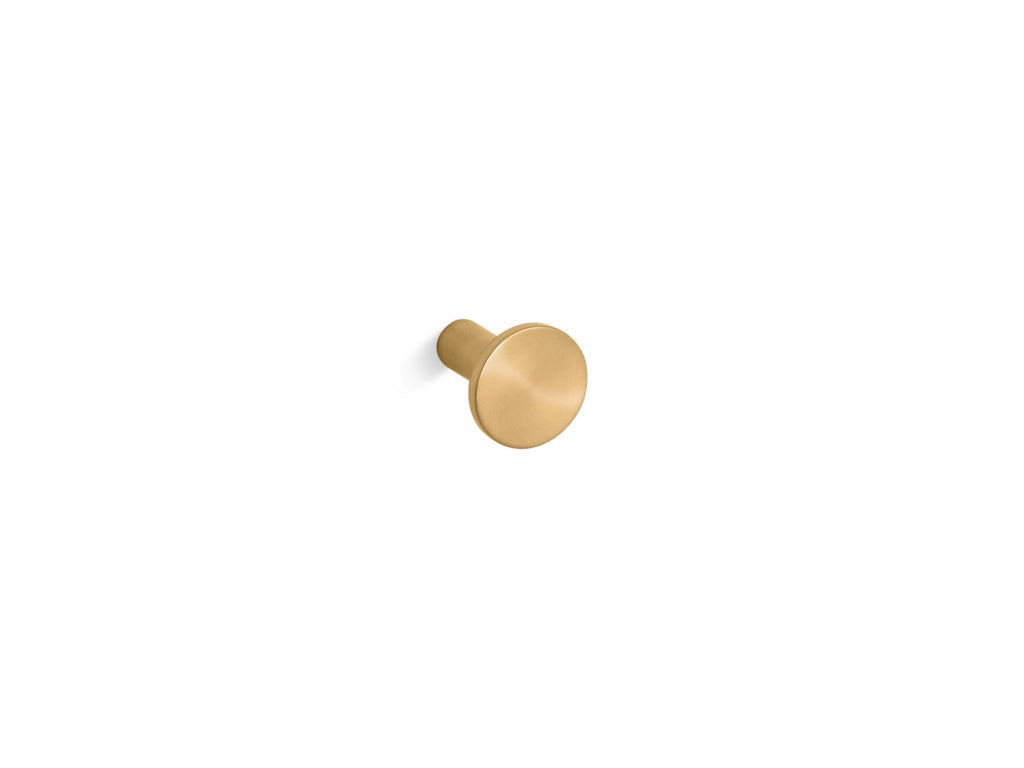 KOHLER K-14484-2MB Purist Cabinet Knob - Vibrant Brushed Moderne Brass