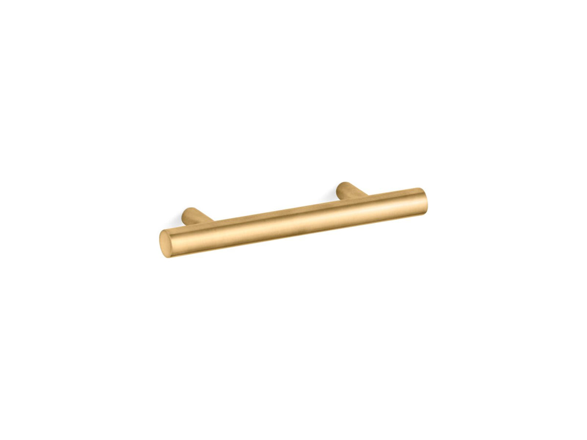 KOHLER K-14485-2MB Purist 3" Cabinet Pull - Vibrant Brushed Moderne Brass