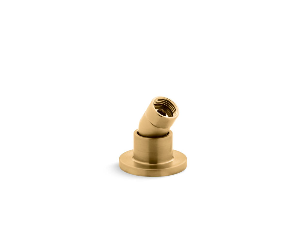 KOHLER K-977-2MB Stillness Deck-Mount Handshower Holder With Hoses - Vibrant Brushed Moderne Brass