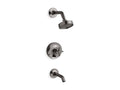 KOHLER K-T14420-3-TT Purist Rite-Temp Bath And Shower Trim Kit With Push-Button Diverter And Cross Handle, 2.5 Gpm - Vibrant Titanium