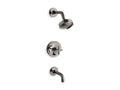 KOHLER K-T14421-3-TT Purist Rite-Temp Bath And Shower Trim Kit With Push-Button Diverter And Cross Handle, 2.5 Gpm - Vibrant Titanium
