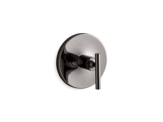 KOHLER K-T14488-4-TT Purist MasterShower temperature control valve trim with lever handle - Vibrant Titanium