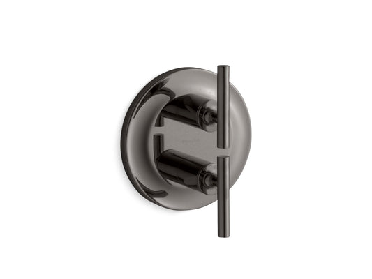 KOHLER K-T14489-4-TT Purist MasterShower temperature and volume control valve trim - Vibrant Titanium
